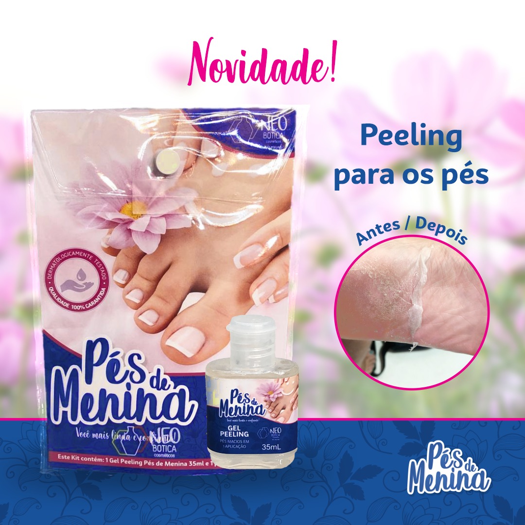 Peeling para os Pés - Pés de menina