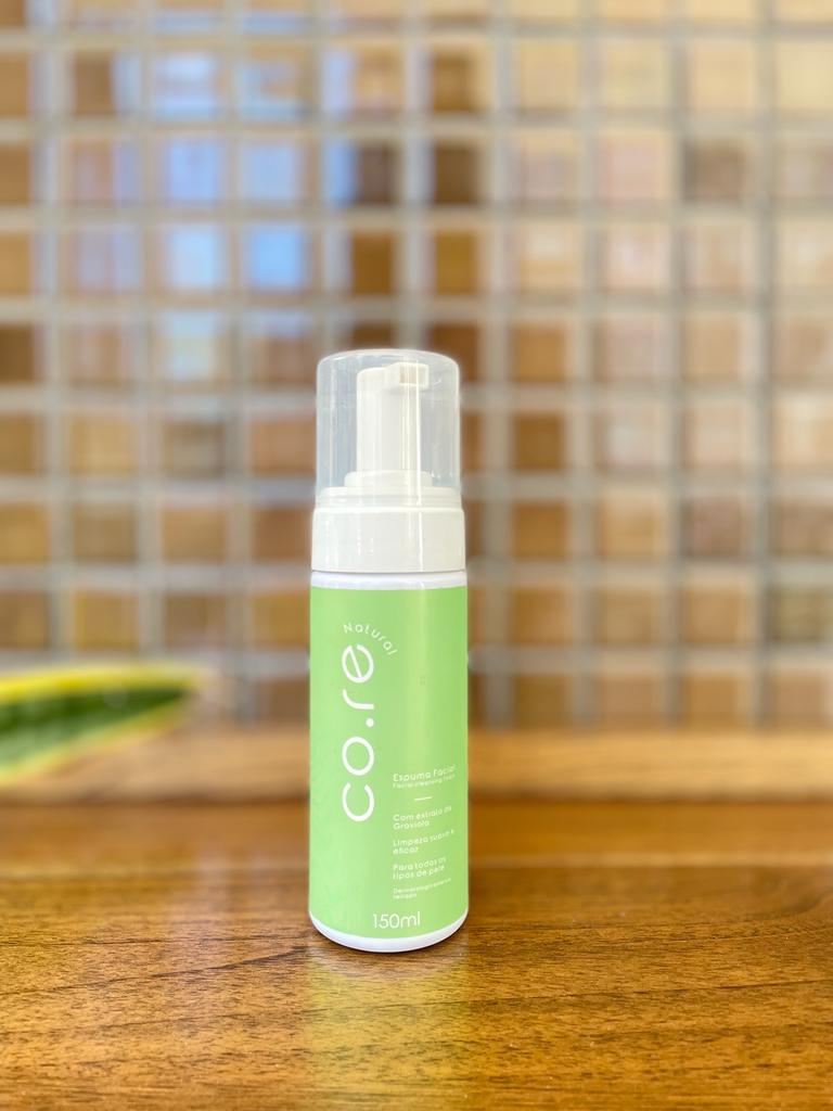 ESPUMA DE LIMPEZA FACIAL NATURAL (COM EXTRATO DE GRAVIOLA 150 ML)