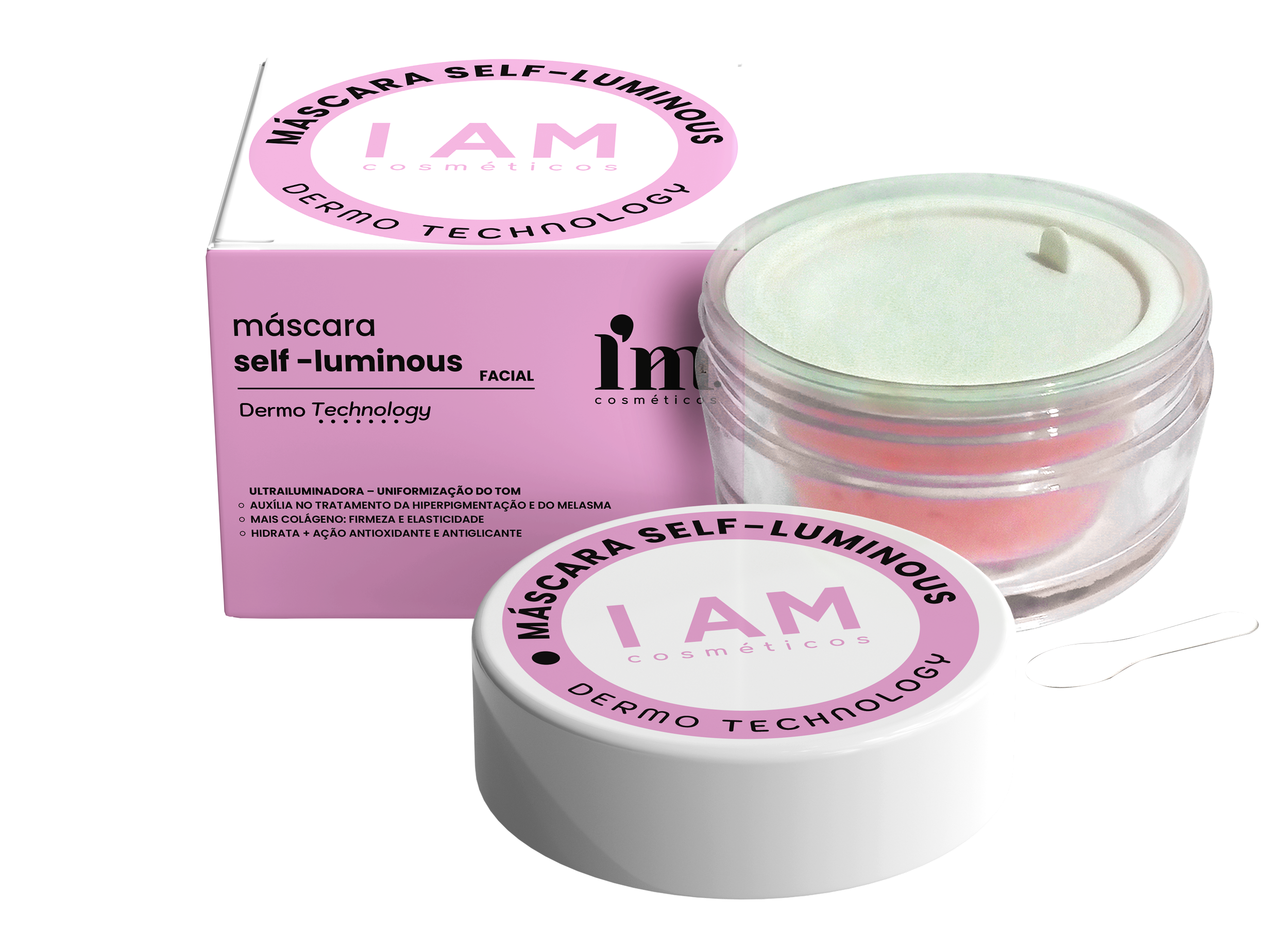 Máscara Facial Clareadora Self-Luminous 40g - Dermo Technology - I am Cosméticos