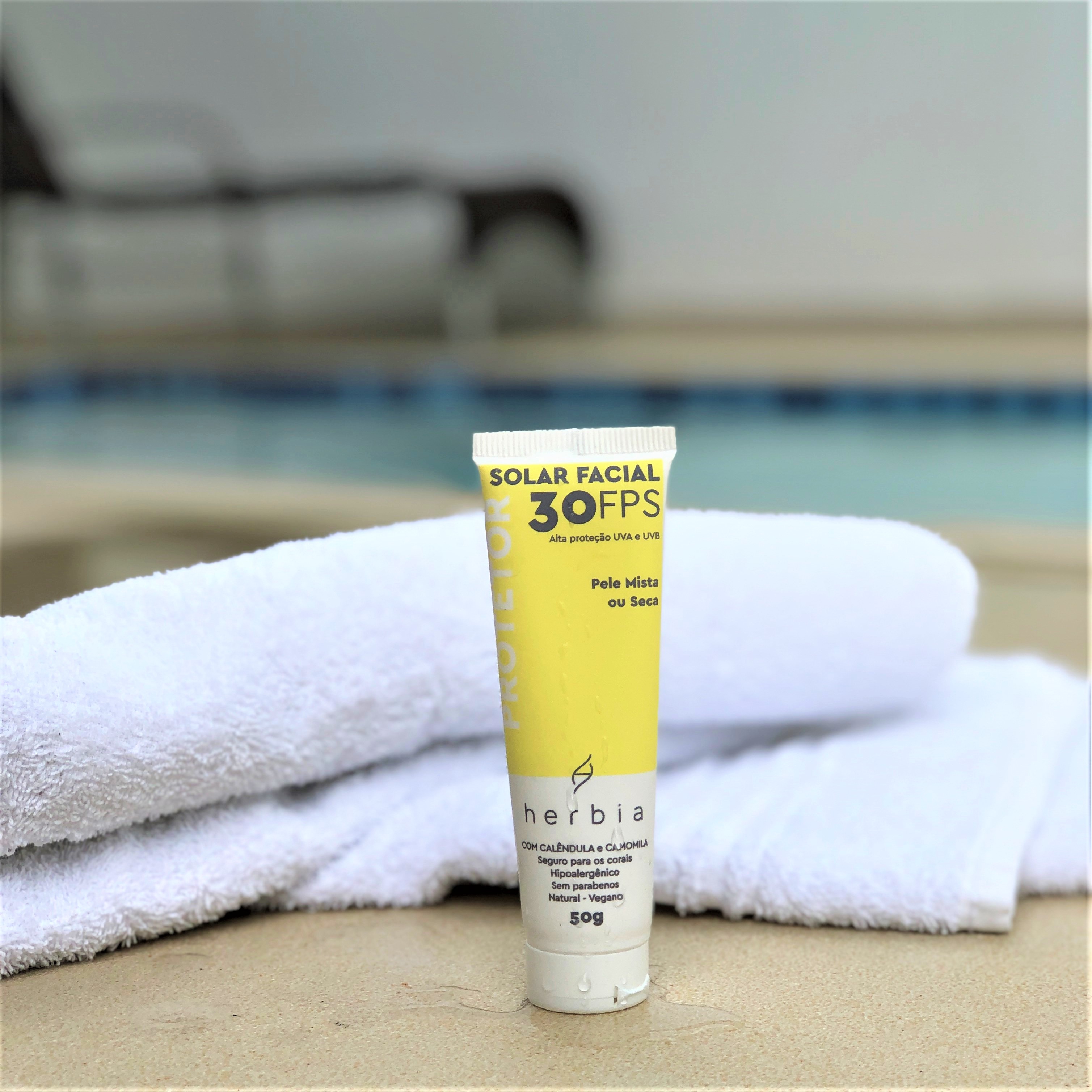 Protetor Solar NATURAL | VEGANO | FÍSICO | Facial Pele mista/seca FPS 30