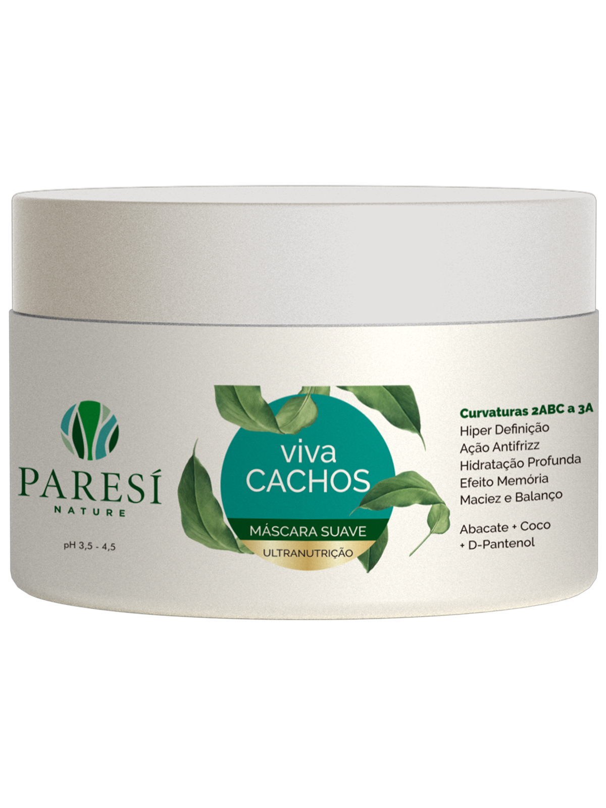 Máscara Suave Ultra Nutrição Viva Cachos - Paresí Nature 