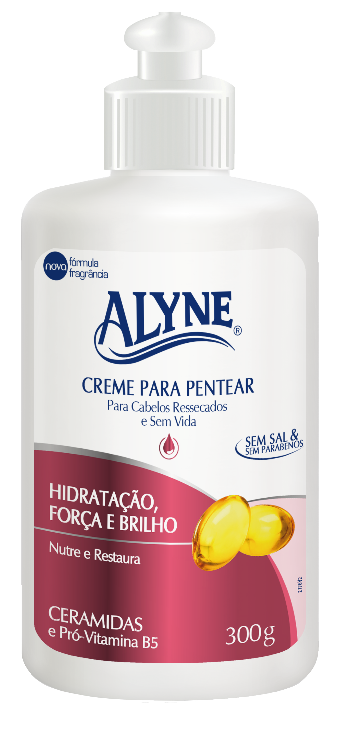 Creme Pentear Alyne Hidratação, Forca e Brilho 300G