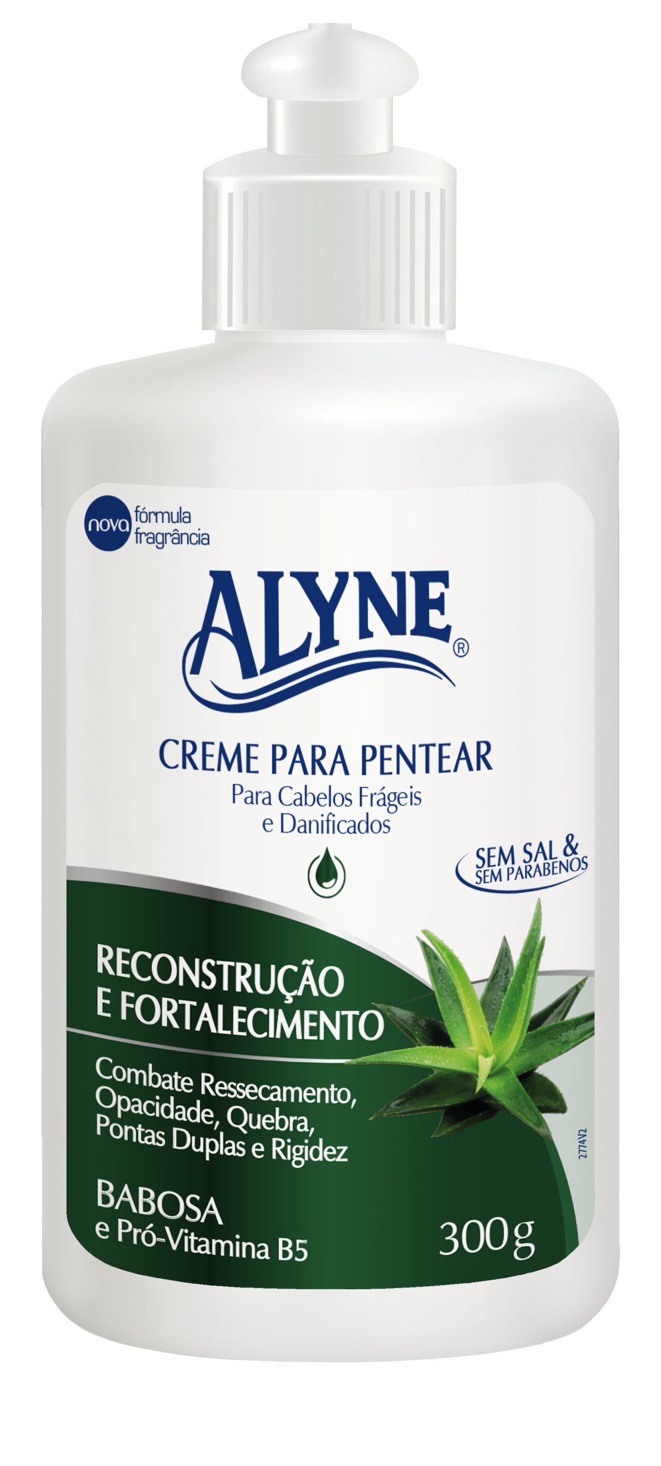 Creme Pentear Alyne Reconstrução e Fortalecimento 300G