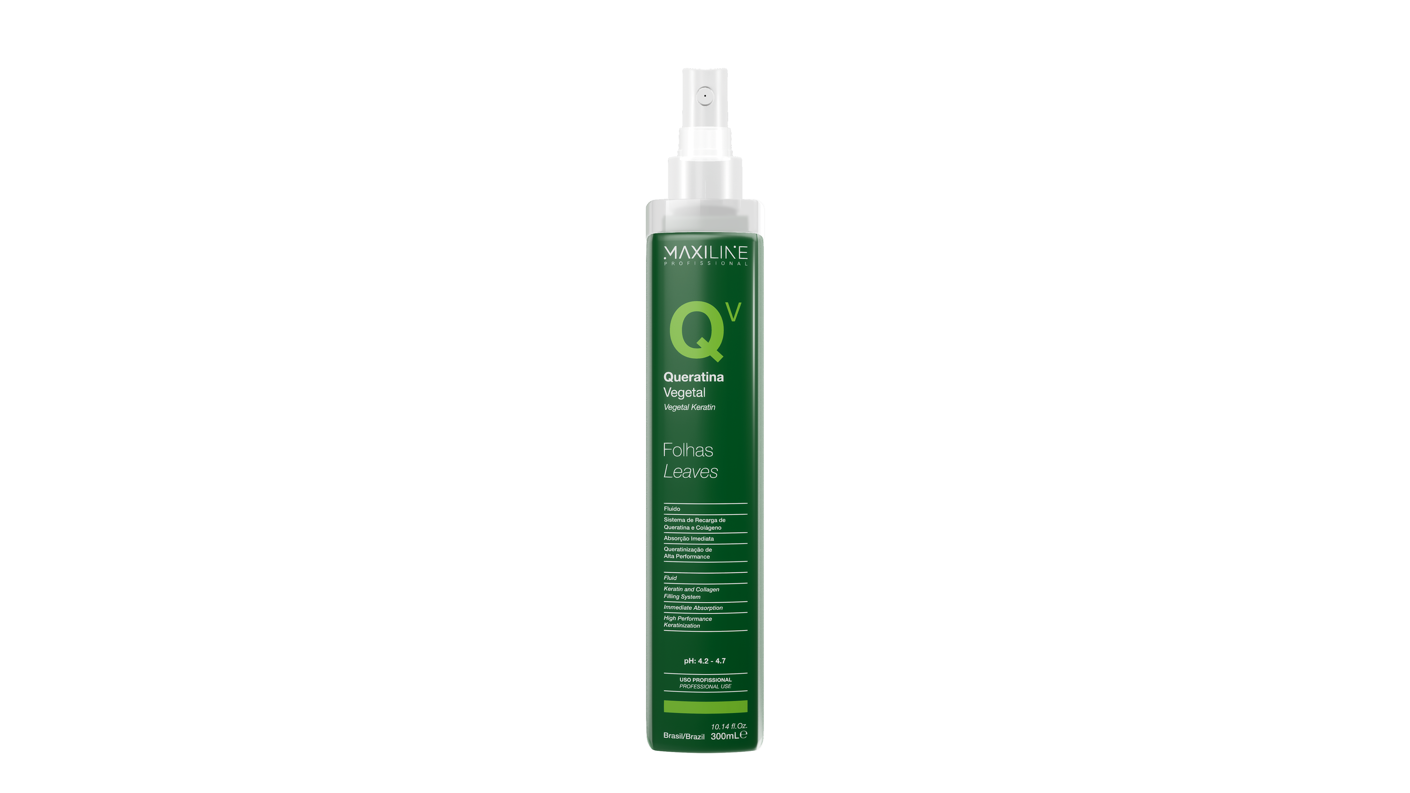 Fluído Queratina Vegetal Profissional Folhas