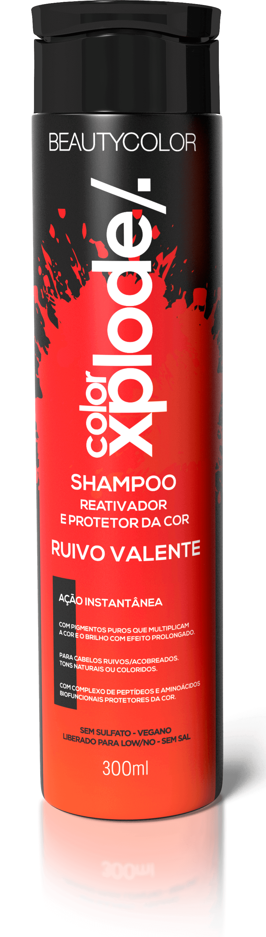 SHAMPOO REATIVADOR E PROTETOR DA COR COLOR XPLODE - RUIVO VALENTE