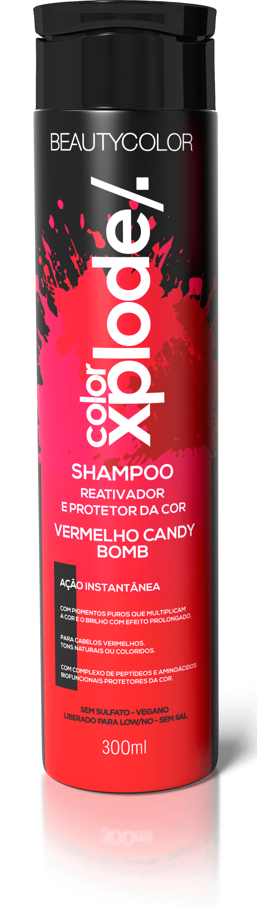 SHAMPOO REATIVADOR E PROTETOR DA COR COLOR XPLODE - VERMELHO CANDY BOMB