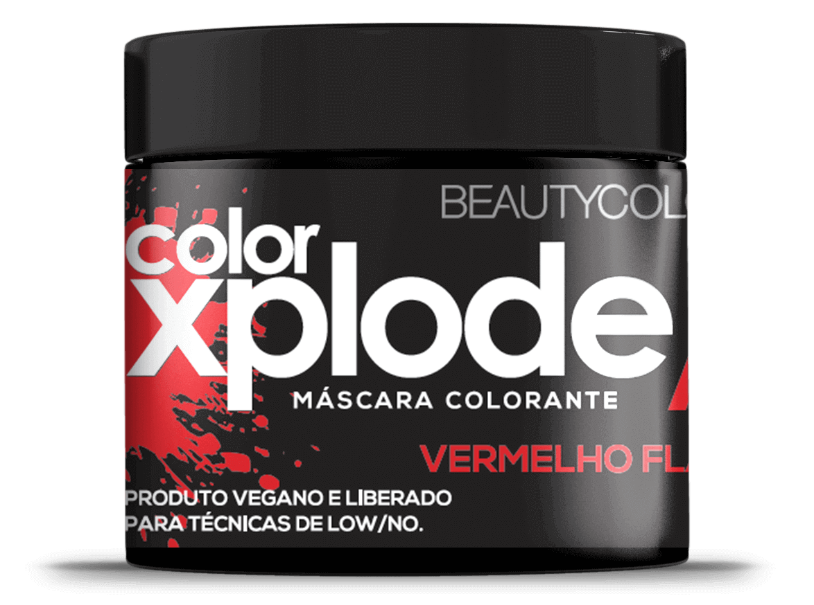 Máscara Color Xplode - Vermelho Flame