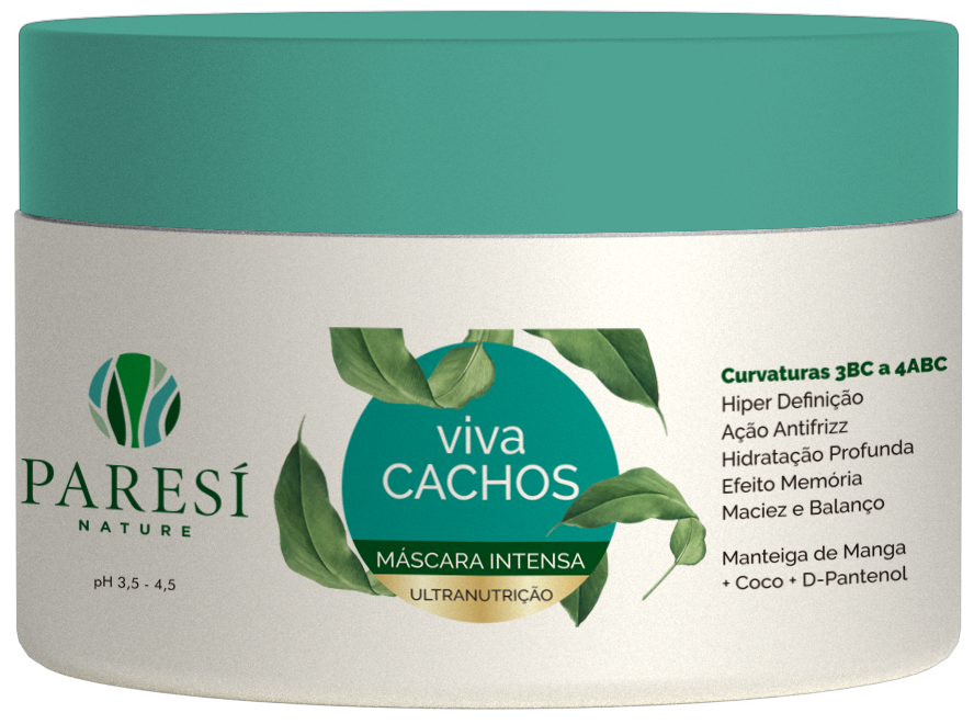 Máscara Intensa Ultra Nutrição Viva Cachos - Paresí Nature 