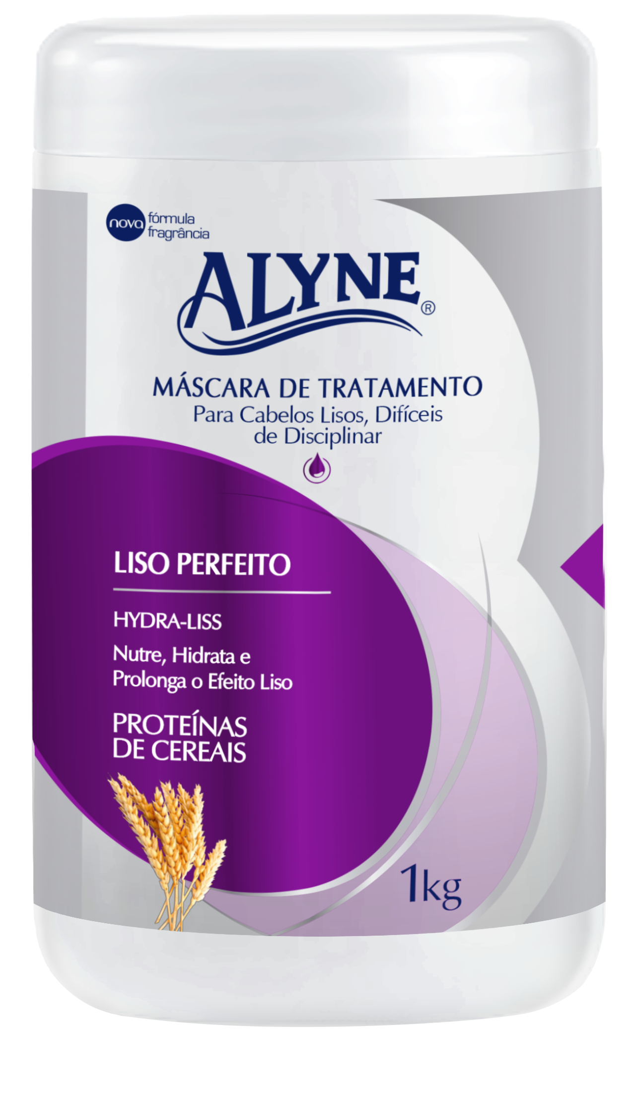 Máscara de Tratamento Alyne Hydra-Liss Liso Perfeito 1Kg