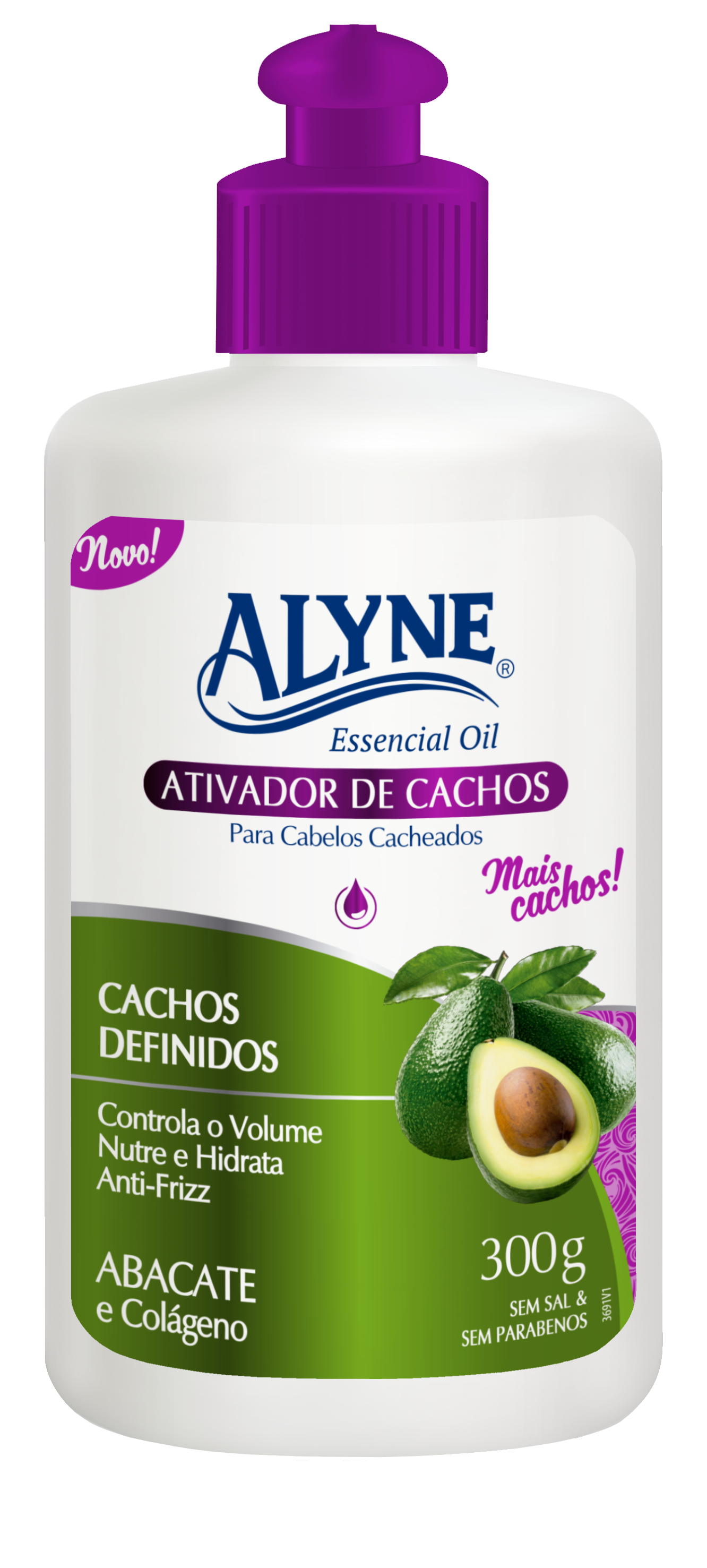 Creme Pentear Ativador Cachos Alyne Cachos Definidos 300G