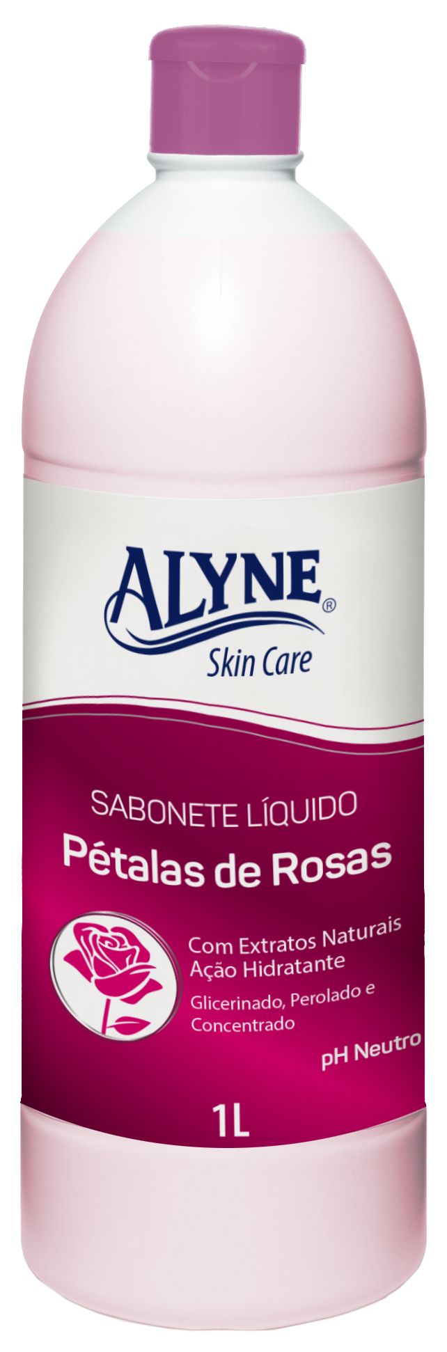 Sabonete Líquido Alyne Skin Care Pétalas de Rosas 1L