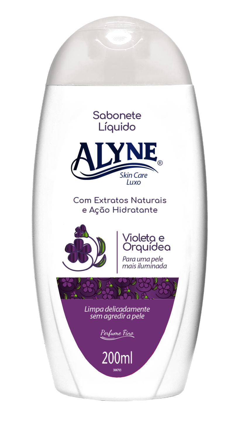 Sabonete Líquido Alyne Violeta E Orquídea 200ml