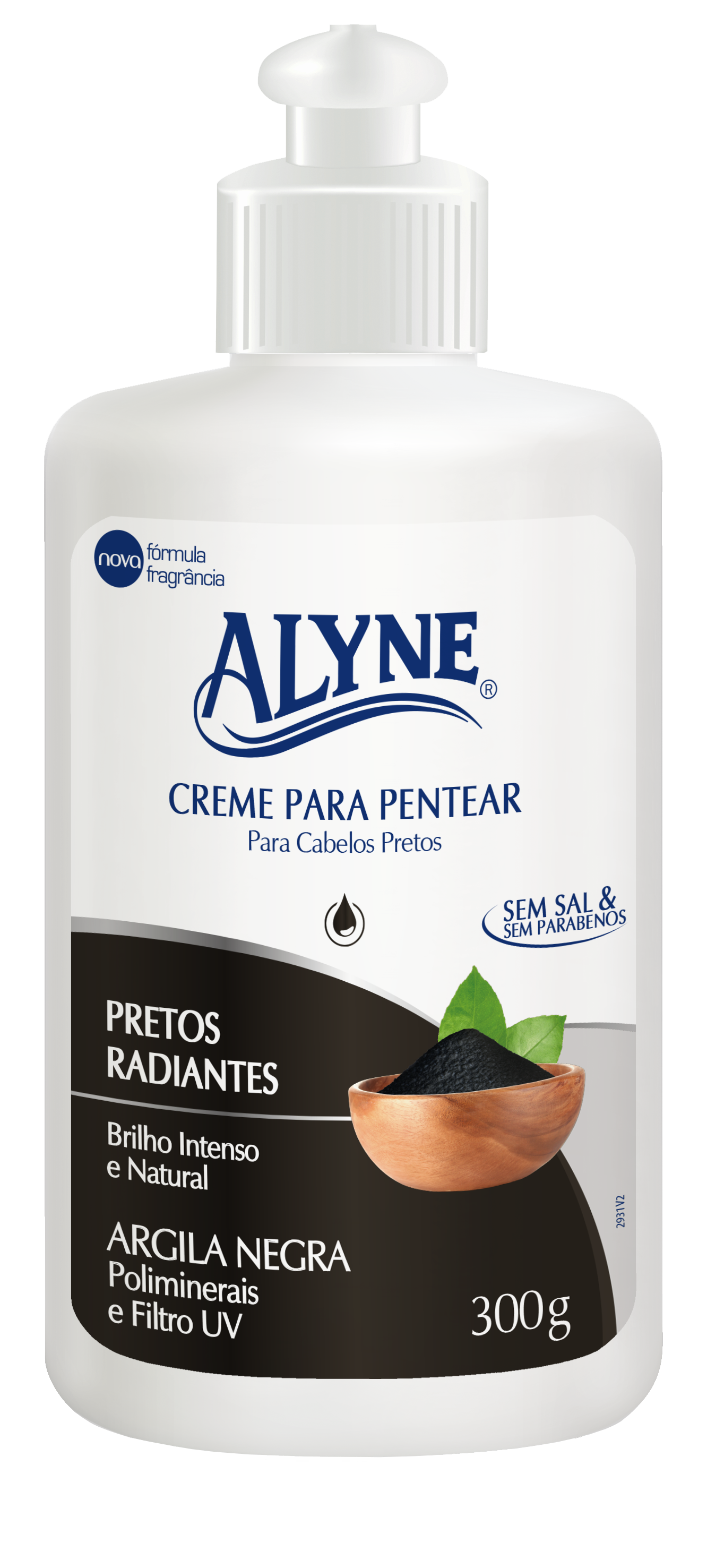 Creme Pentear Alyne Pretos Radiantes 300G