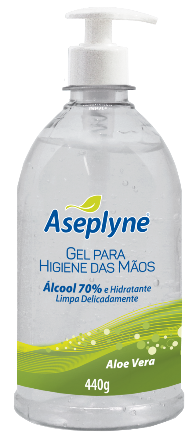 Gel Higiene Mãos Aseplyne Aloe Vera 440G