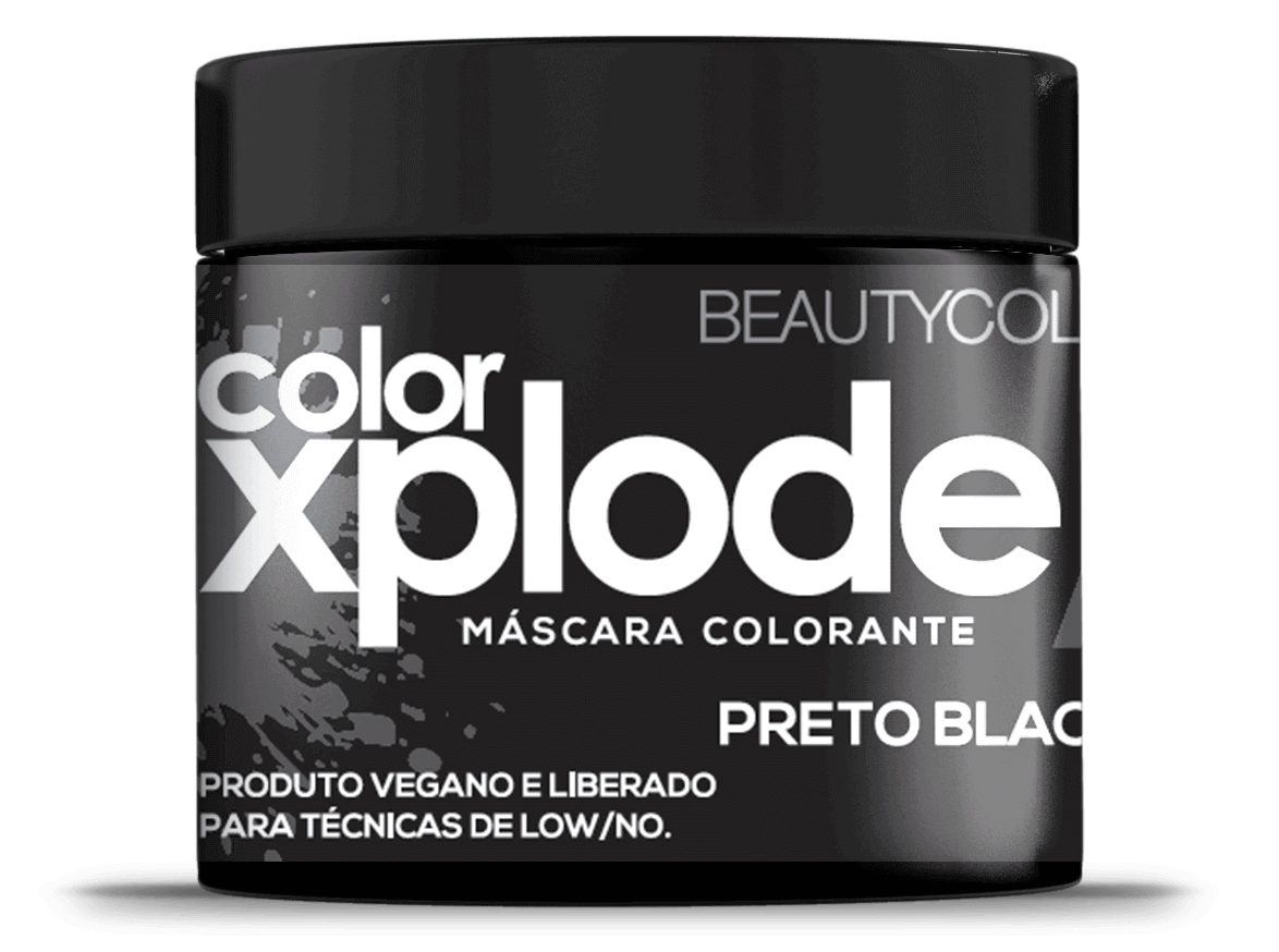 Máscara Color Xplode - Preto Blackout